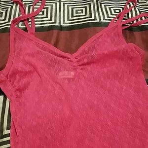Hollister pink see-through nightie to strapped